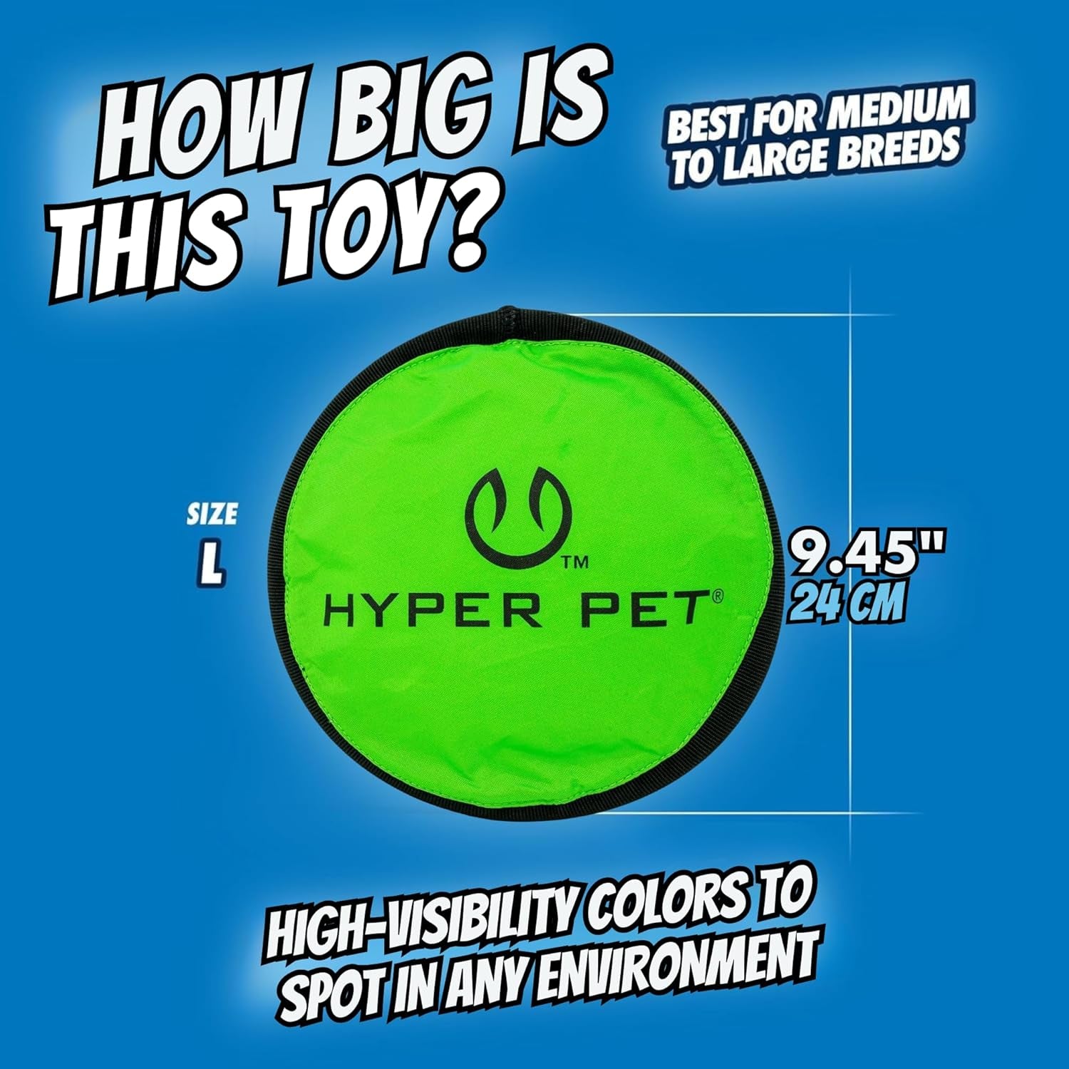 Flippy Flopper 9" Flying Disc Dog Toy – Floating Soft Fetch Discs (Pack of 5)