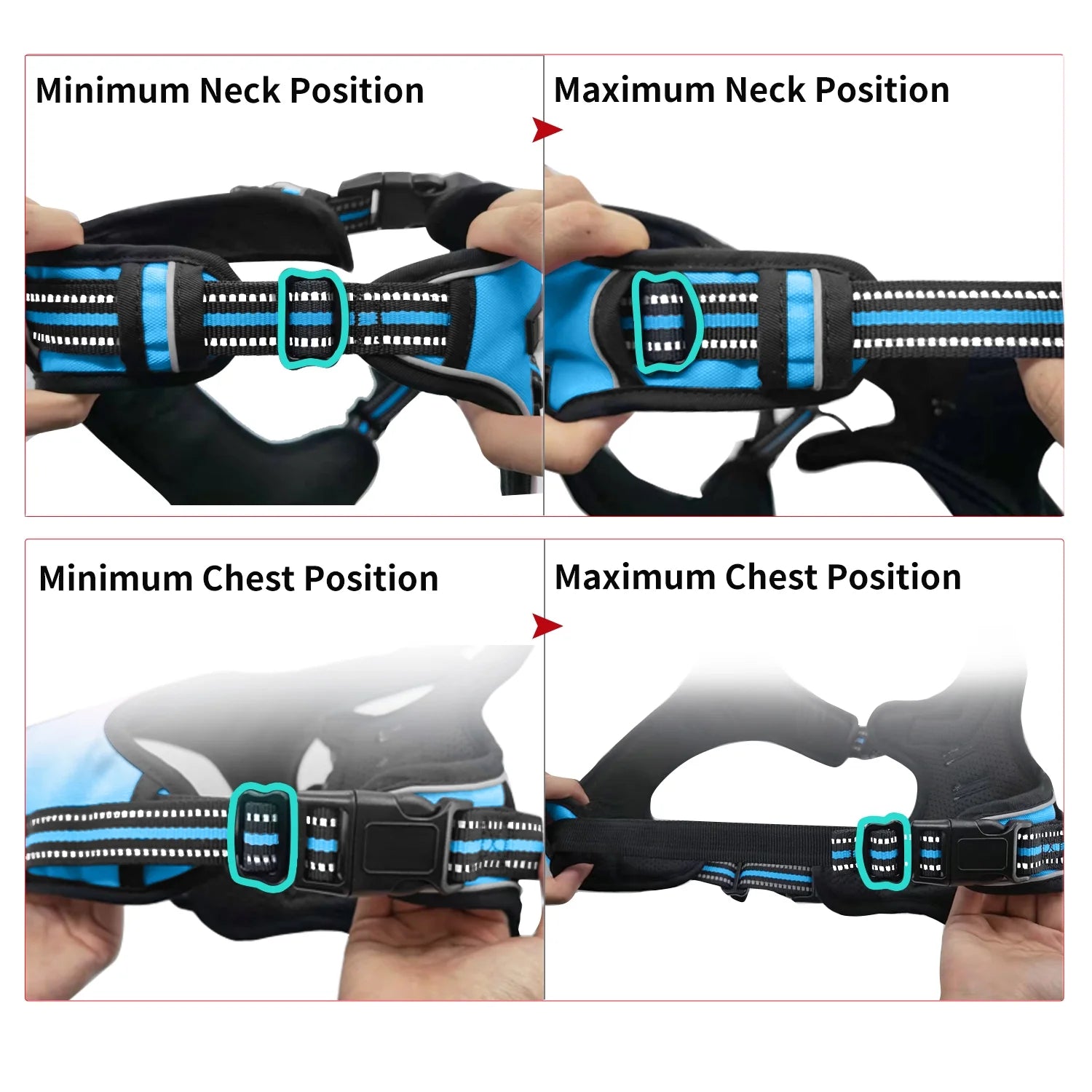 Reflective No Pull Dog Walking Harness – Comfortable Adjustable Pet Vest with Control Handle