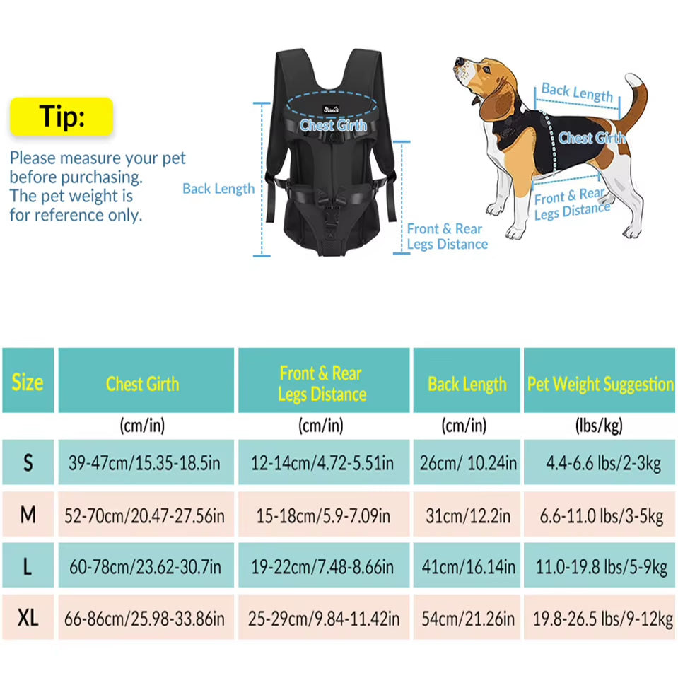 Breathable Travel Pet Carrier Backpack for Dogs