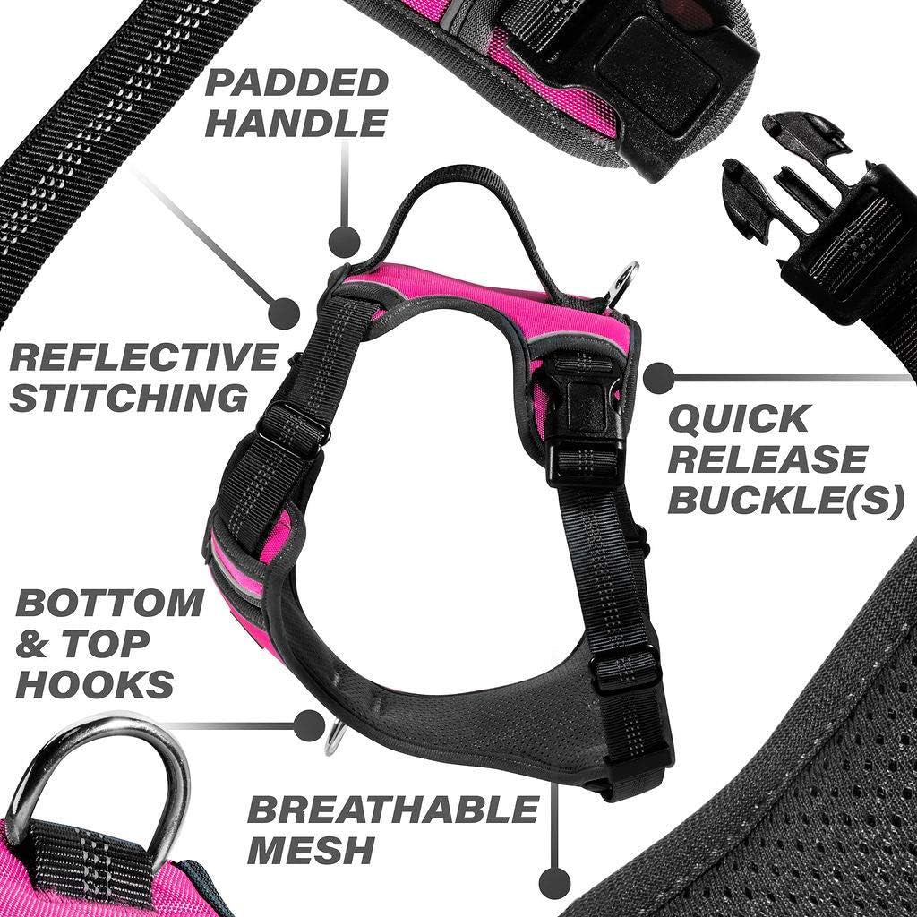 ComfortFit Reflective Dog Harness with Padded Handle