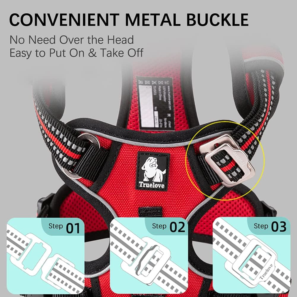AdventureGuard No-Pull Dog Harness with Reflective Trim & Control Handle