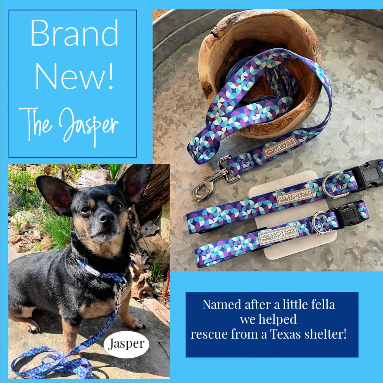 Adjustable Durable Dog Collar with Easy Click Buckle for Small Dogs - Comfortable Design for Male and Female Puppies and Adults - Jasper, Small