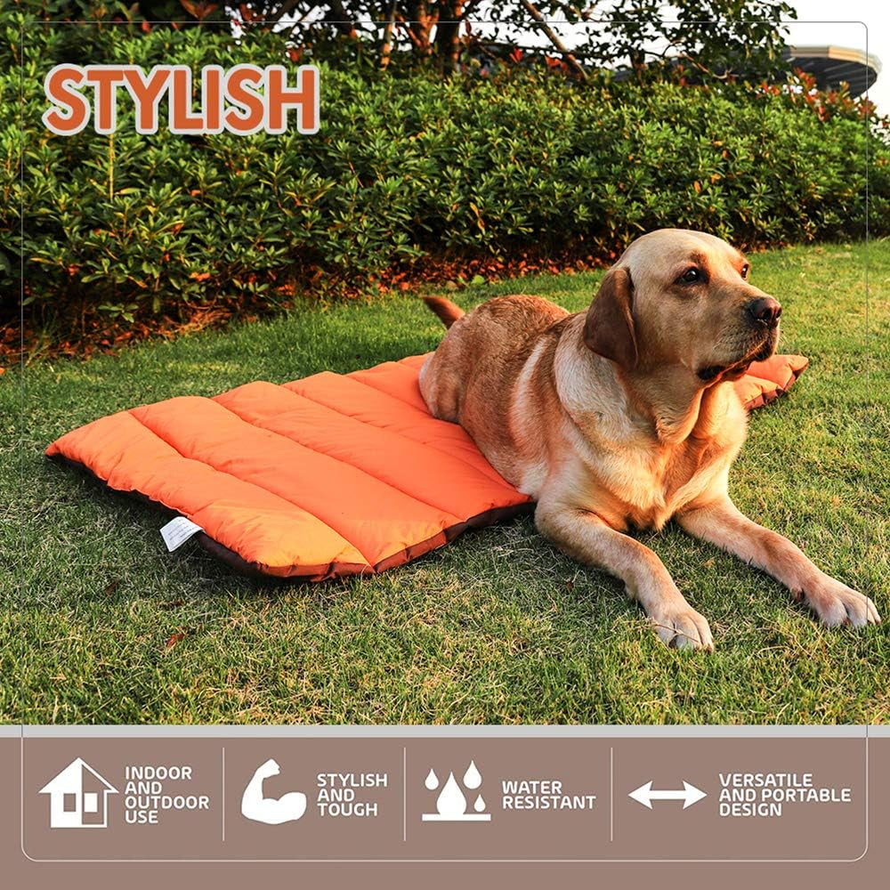 Waterproof Outdoor Dog Bed – Portable Washable Travel Mat for Camping & Large Dogs