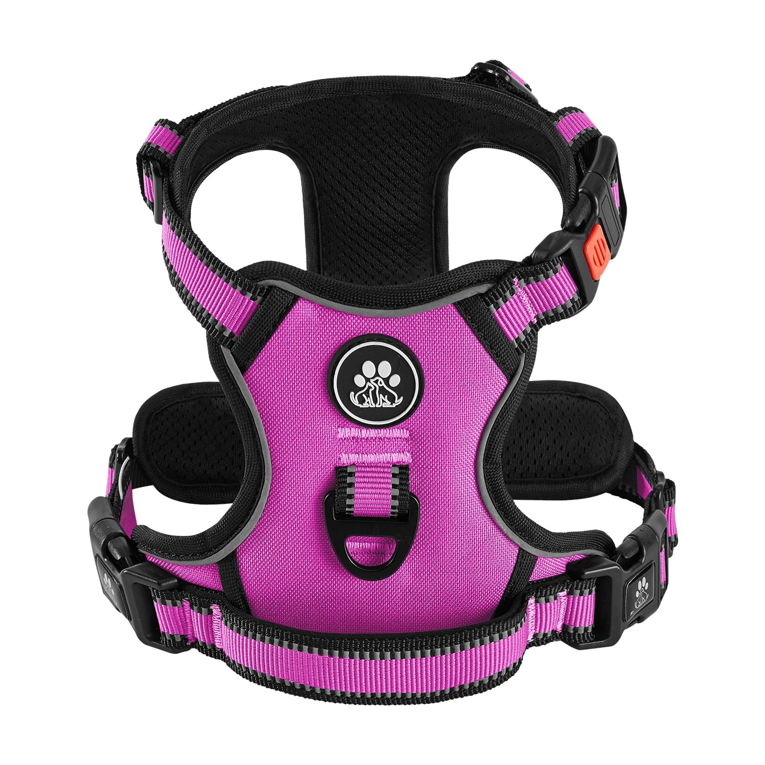 FURRYFECTION No Pull Dog Harness – Reflective No-Choke Pet Vest with Control Handle