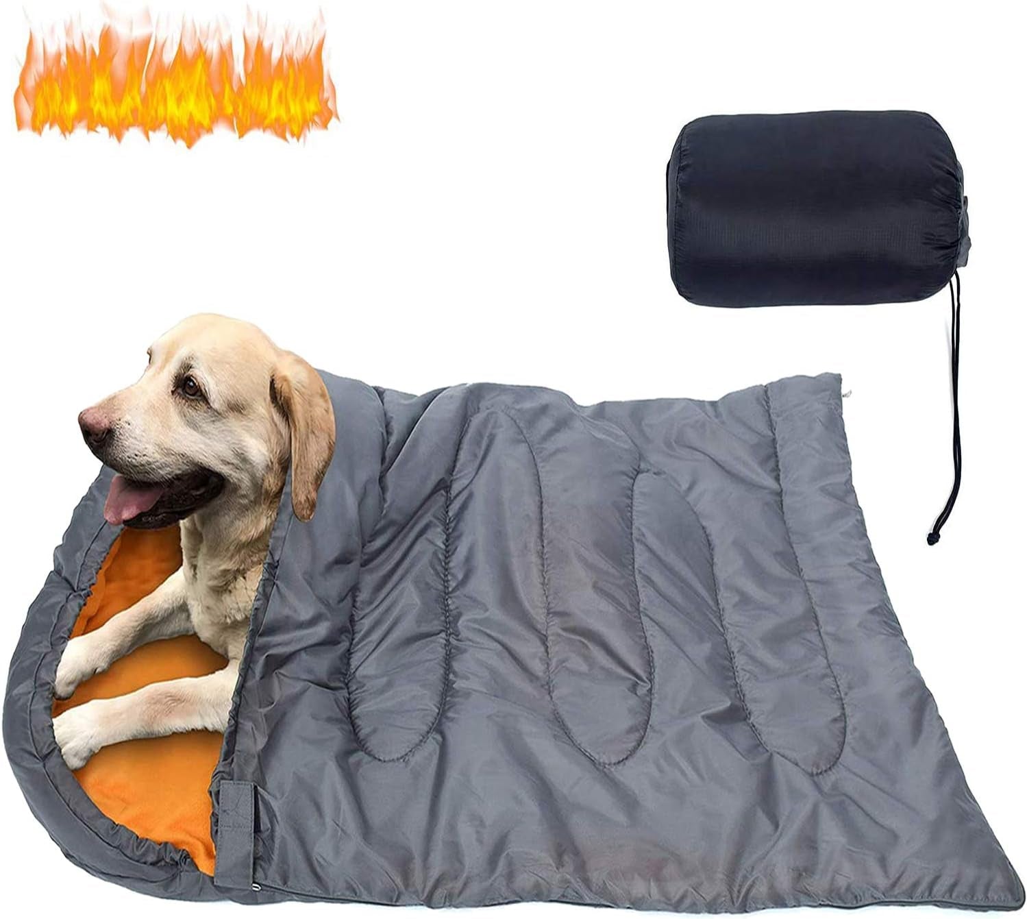 Waterproof Packable Dog Sleeping Bag with Storage Bag – Outdoor Travel Bed 43" × 27"