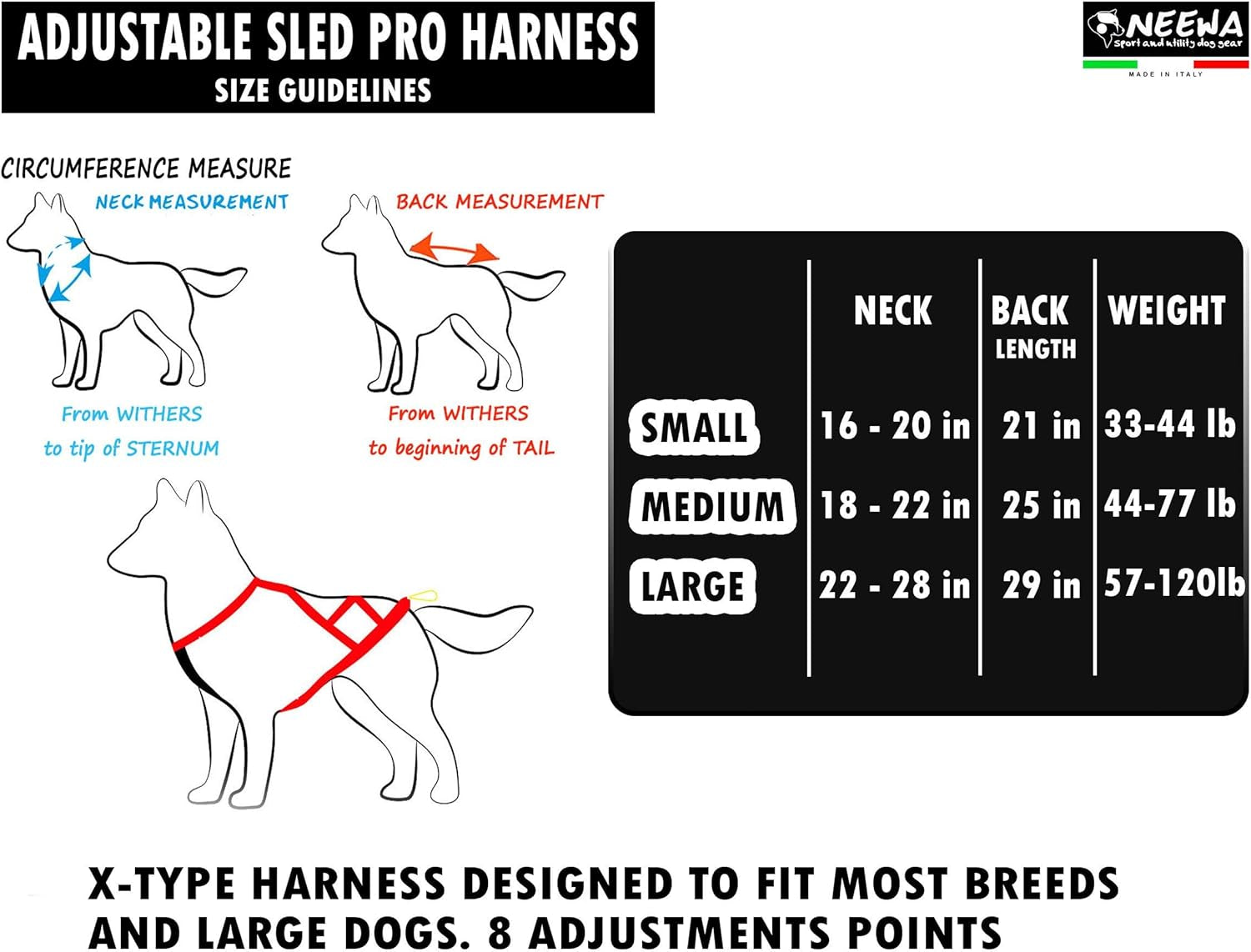 Adjustable Sled Pro Dog Harness – Heavy Duty Pulling Harness for Large & Giant Breeds