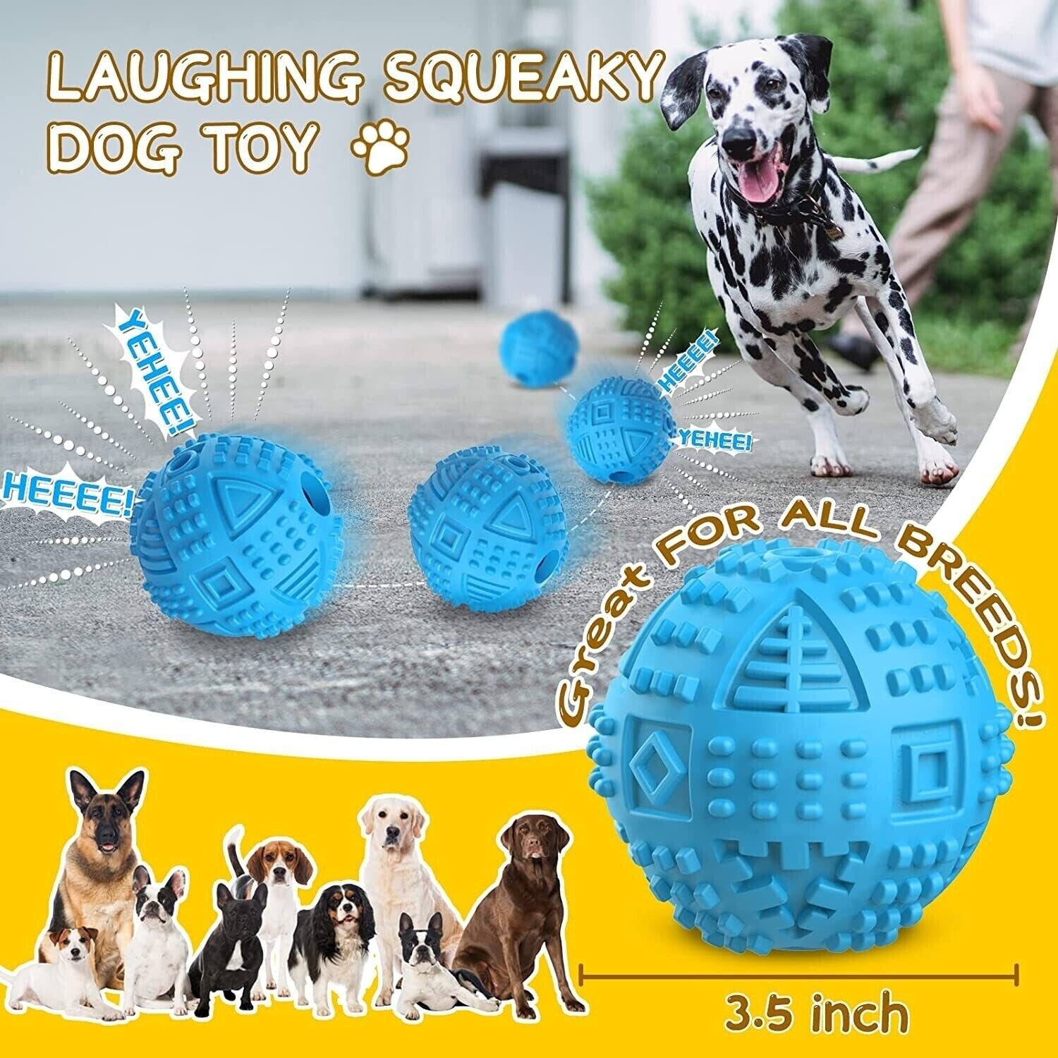 Indestructible Herding Ball for Dogs – Durable Push & Chase Interactive Toy
