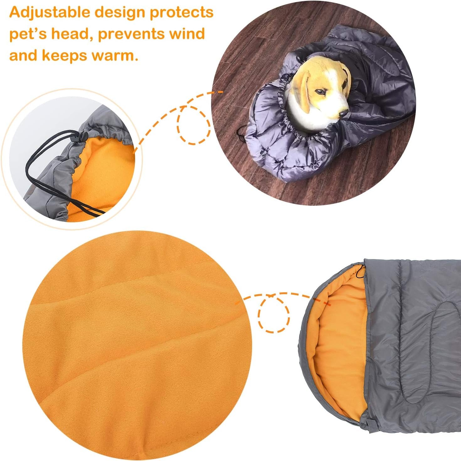 Waterproof Packable Dog Sleeping Bag with Storage Bag – Outdoor Travel Bed 43" × 27"