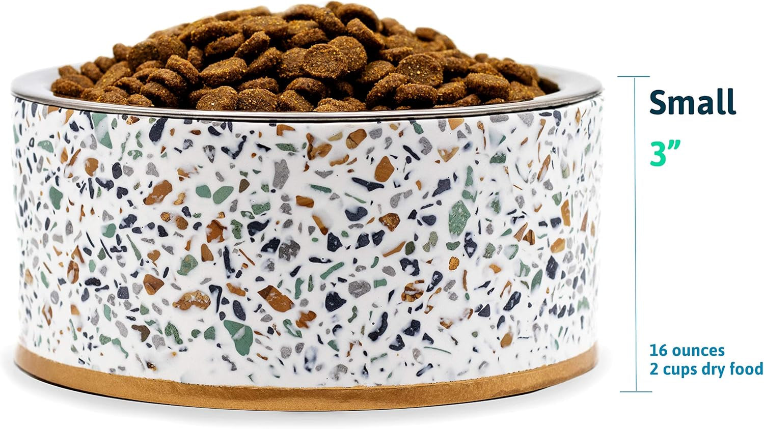 Elevated Bowl Stand with Removable Stainless Steel Bowl