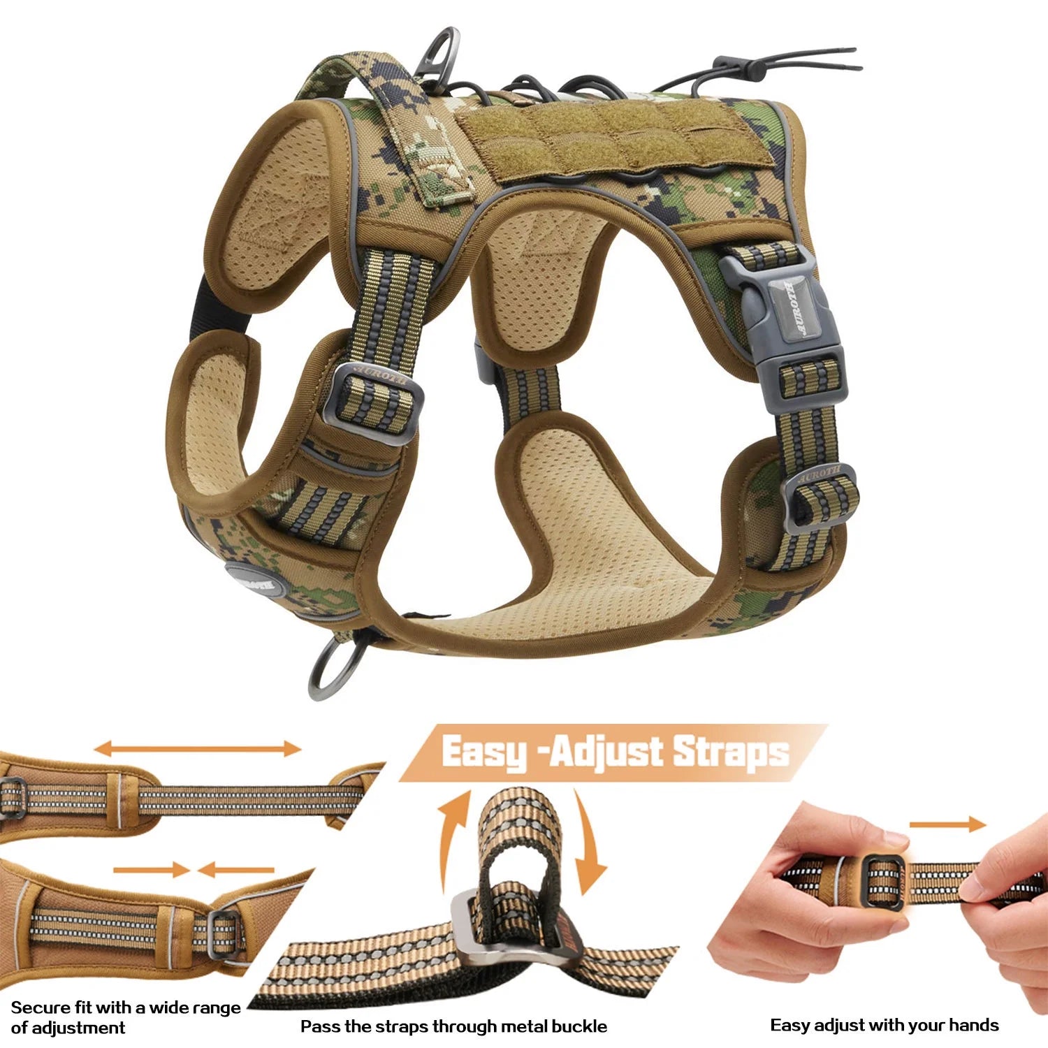 AdventureFit Tactical Walking Harness with Front Control Clip