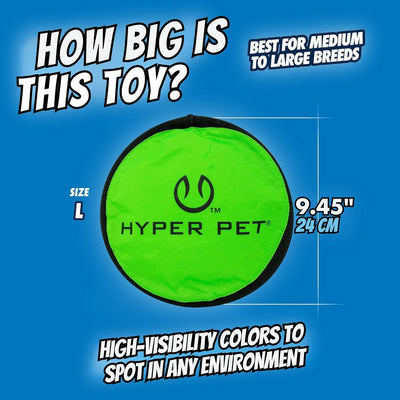 Flippy Flopper 9" Flying Disc Dog Toy – Floating Soft Fetch Discs (Pack of 5)