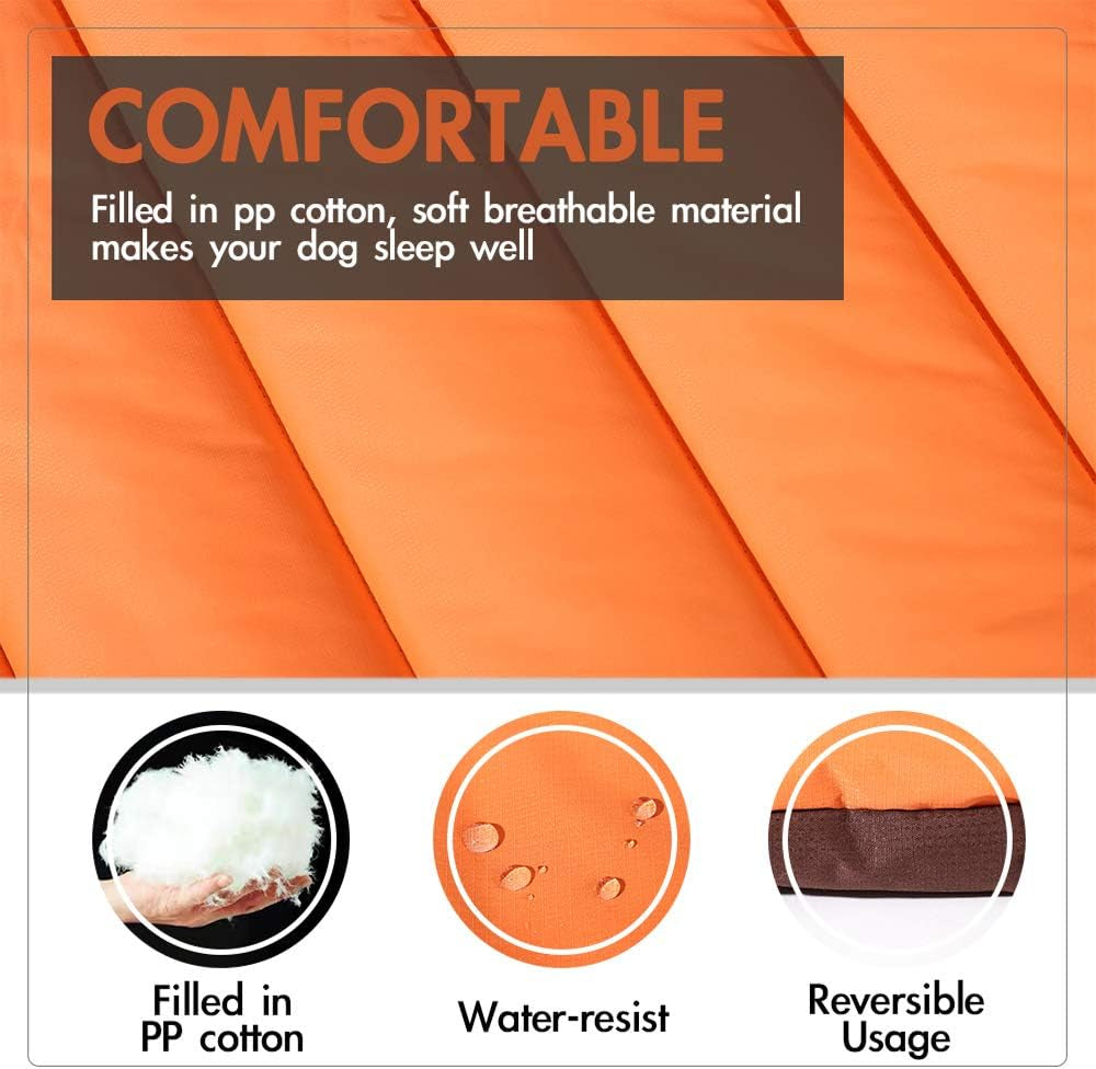 Waterproof Outdoor Dog Bed – Portable Washable Travel Mat for Camping & Large Dogs