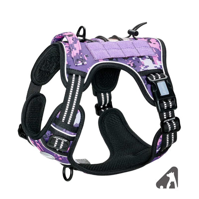 Auroth Tactical Reflective Harness with Control Handle & Front Training Clip