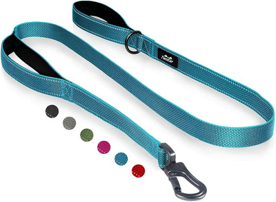 Strong Reflective Dog Leash with Dual Padded Handles – 6FT Heavy Duty Walking Lead