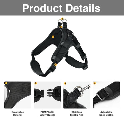 Comfort Fit Step-In Dog Harness – Padded No Pull Walking Vest for Dogs