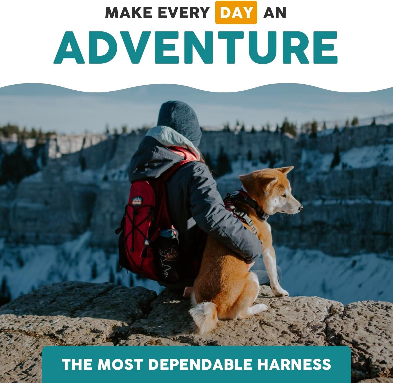 Embark Adventure Small Dog Harness – No Pull Reflective Harness with Front Clip & Comfort Handle