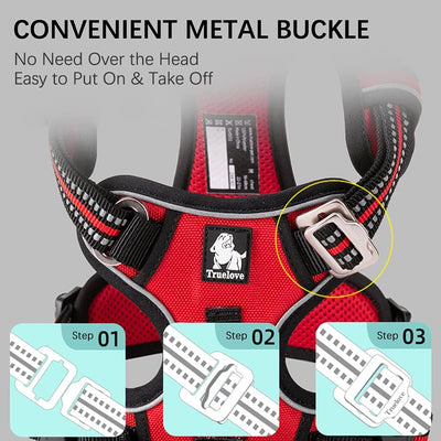 AdventureGuard No-Pull Dog Harness with Reflective Trim & Control Handle