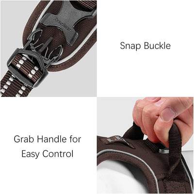 AdventureGuard No-Pull Dog Harness with Reflective Trim & Control Handle