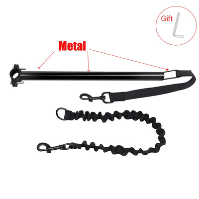 CycleMate Elastic Bicycle Dog Leash with Removable Metal Attachment