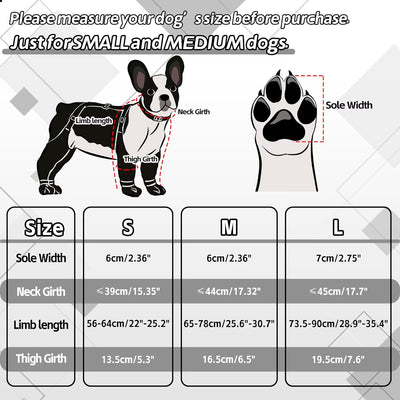 All-Weather Anti-Slip Dog Booties with Suspender Socks – Paw Protector Shoes for Outdoor Use