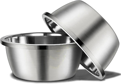 Heavy-Duty Stainless Steel Dog Bowl Set – 176 Oz High Capacity Food & Water