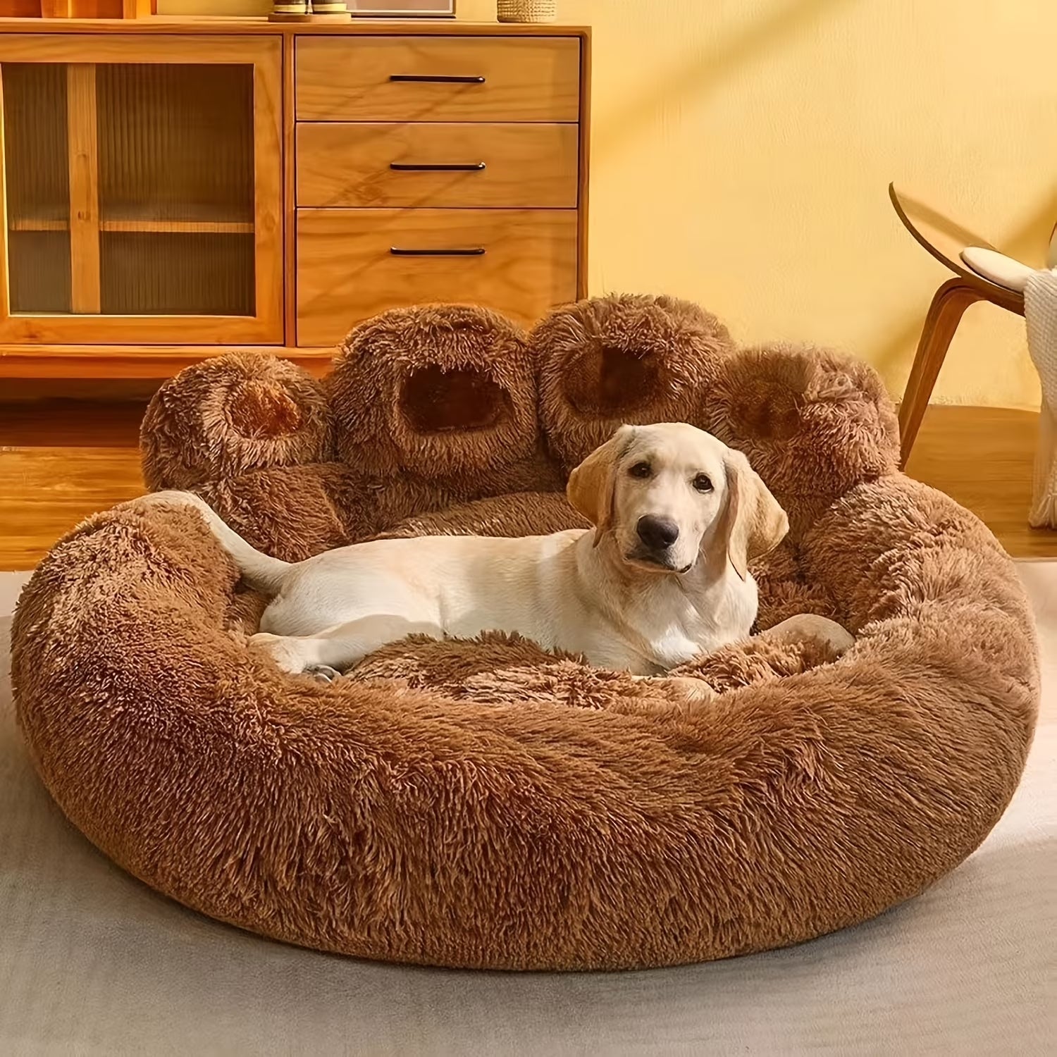 Kylinsure Paw Shape Calming Pet Bed