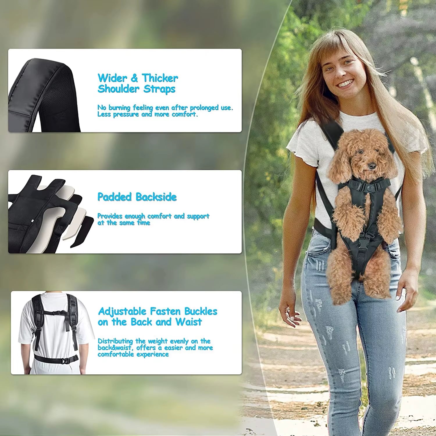 Breathable Travel Pet Carrier Backpack for Dogs