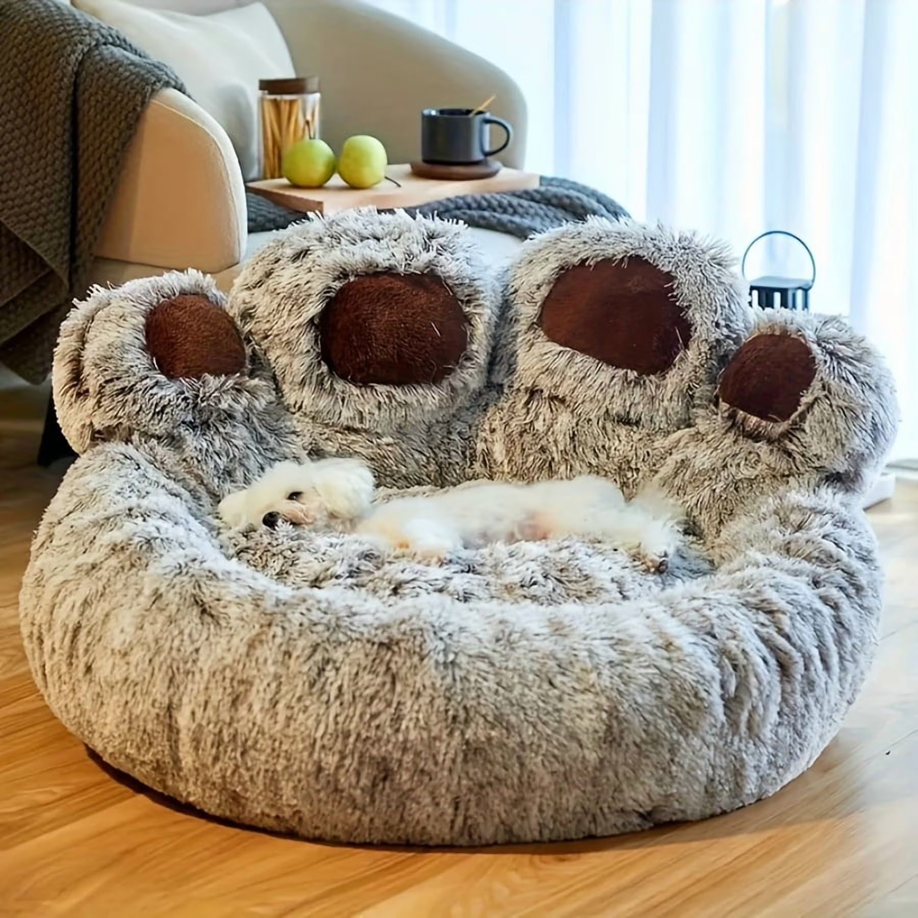 Kylinsure Paw Shape Calming Pet Bed