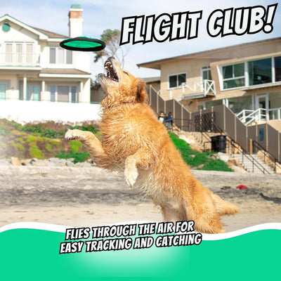 Flippy Flopper 9" Flying Disc Dog Toy – Floating Soft Fetch Discs (Pack of 5)