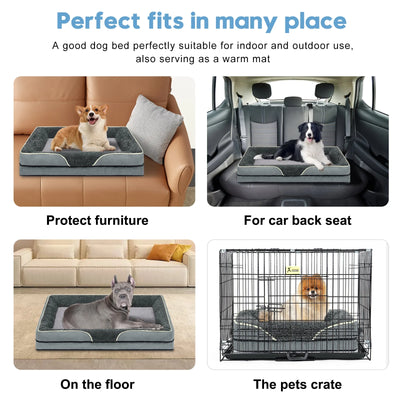 Egg Crate Foam Pet Couch with Washable Cover