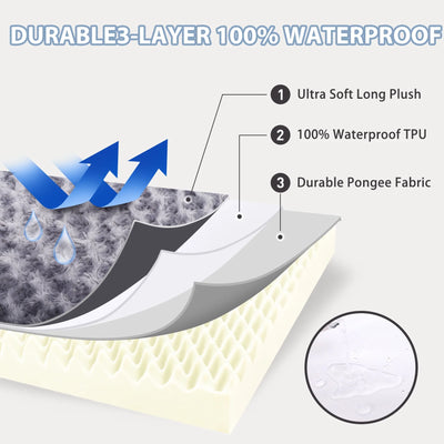 Orthopedic Washable Pet Couch Bed for Large Dogs – 36" × 27" with Non-Slip Bottom