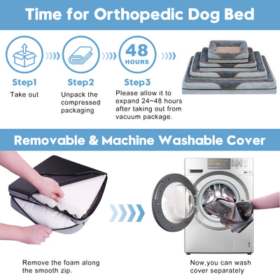 Egg Crate Foam Pet Couch with Washable Cover