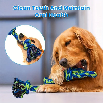 Heavy-Duty Knot Rope Dog Toy – Durable Tug & Chew Toy for Medium and Large Dogs