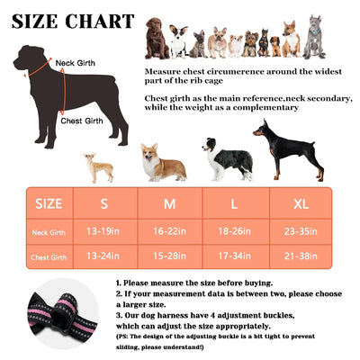 Reflective No Pull Dog Walking Harness – Comfortable Adjustable Pet Vest with Control Handle