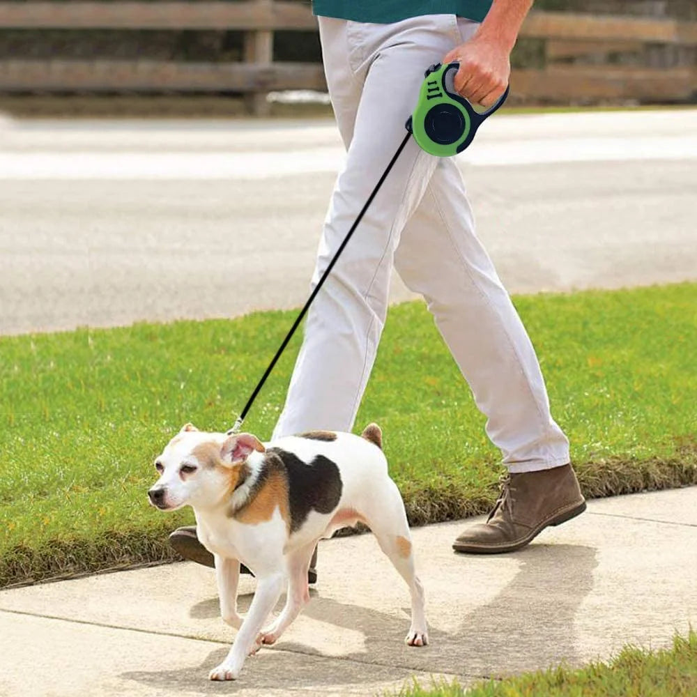 Retractable Dog Leash – Tangle-Free Walking Leash with Anti-Slip Handle