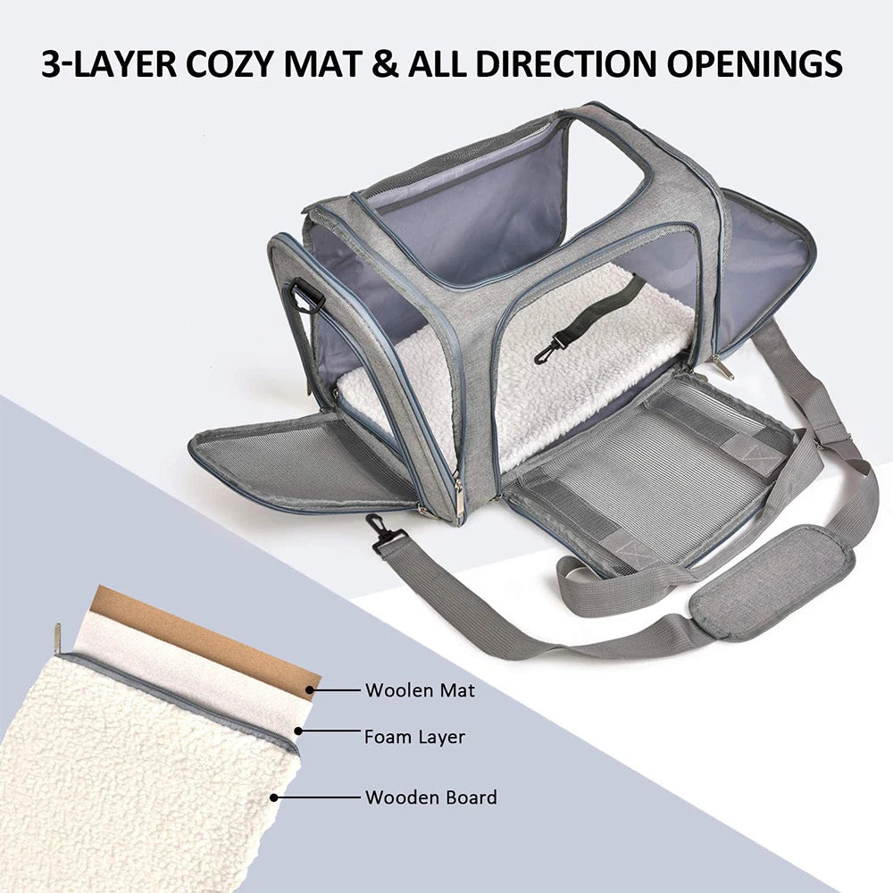 Airline-Approved Pet Carrier Backpack for Small Dogs