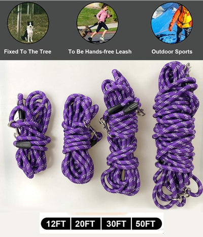 Long Rope Dog Training Leash – Reflective Recall & Agility Lead