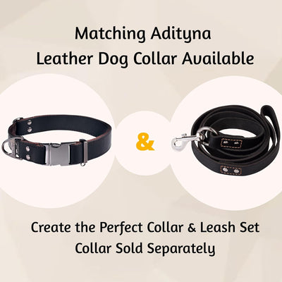 Adityna Heavy Duty Leather Dog Leash – 6FT Premium Training Lead