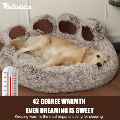 Kylinsure Paw Shape Calming Pet Bed