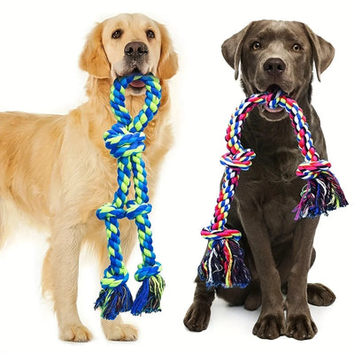 Heavy-Duty Knot Rope Dog Toy – Durable Tug & Chew Toy for Medium and Large Dogs