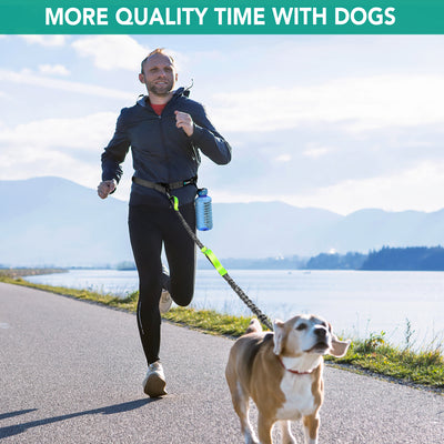 Hands-Free Dog Bungee Leash with Adjustable Waist Belt