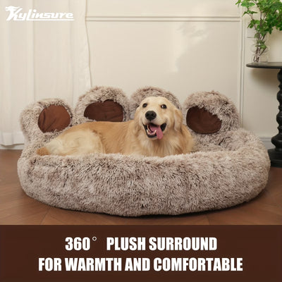 Kylinsure Paw Shape Calming Pet Bed