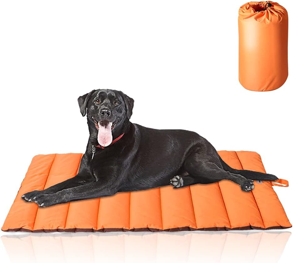 Waterproof Outdoor Dog Bed – Portable Washable Travel Mat for Camping & Large Dogs