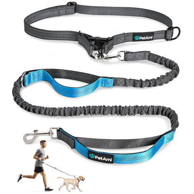 Hands-Free Dog Bungee Leash with Adjustable Waist Belt