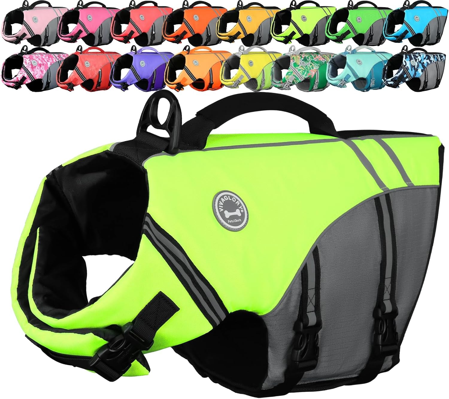 Sports Style Dog Life Vest – Bright Yellow Small