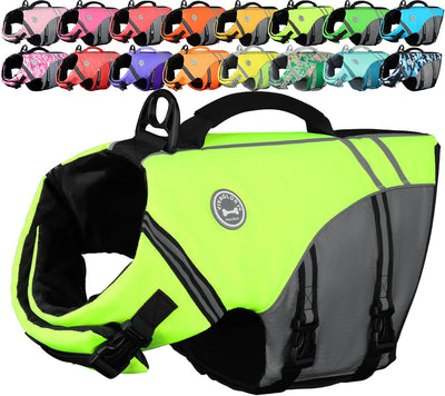 Sports Style Dog Life Vest – Bright Yellow Small
