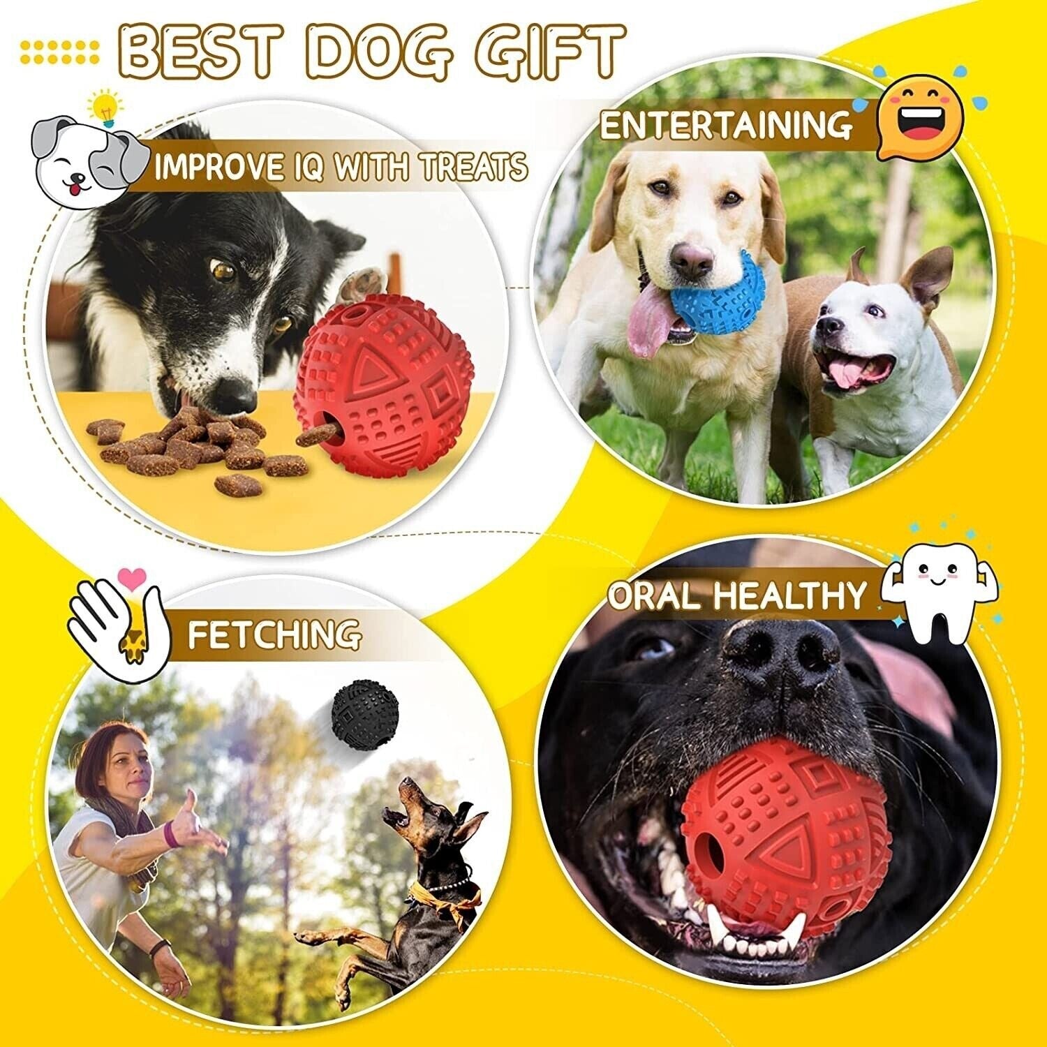 Indestructible Herding Ball for Dogs – Durable Push & Chase Interactive Toy
