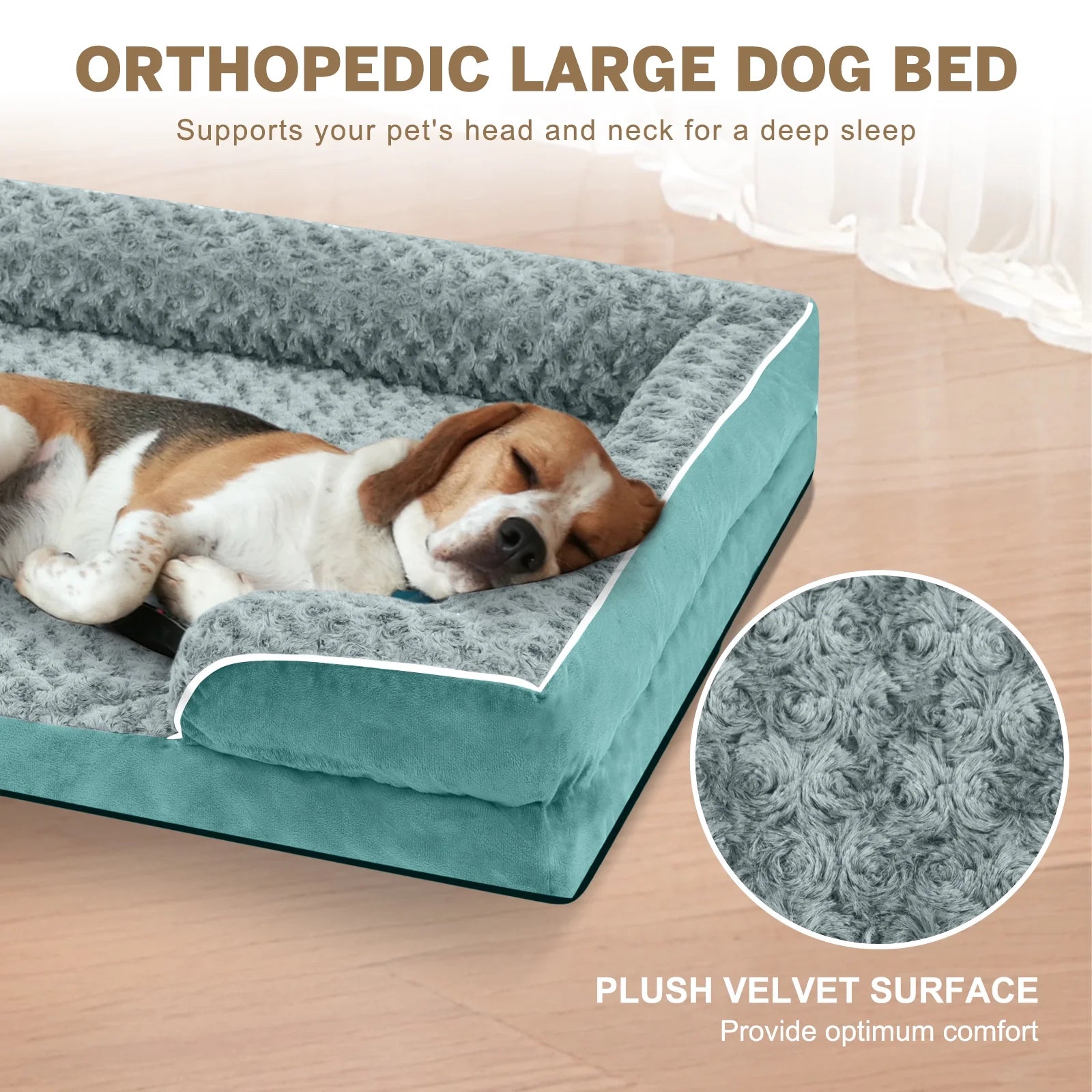 Washable Pet Couch with Supportive Foam
