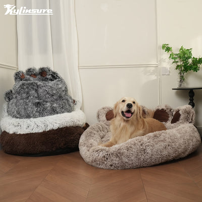 Kylinsure Paw Shape Calming Pet Bed