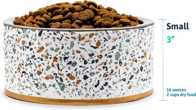 Elevated Bowl Stand with Removable Stainless Steel Bowl